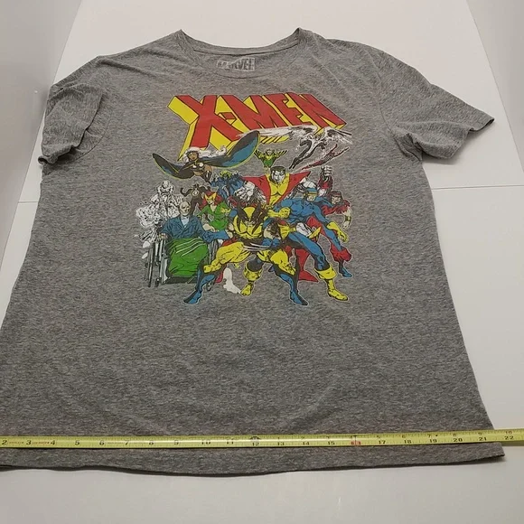 Marvel men's short sleeve X-Men t-shirt large gray graphic - Picture 8 of 12